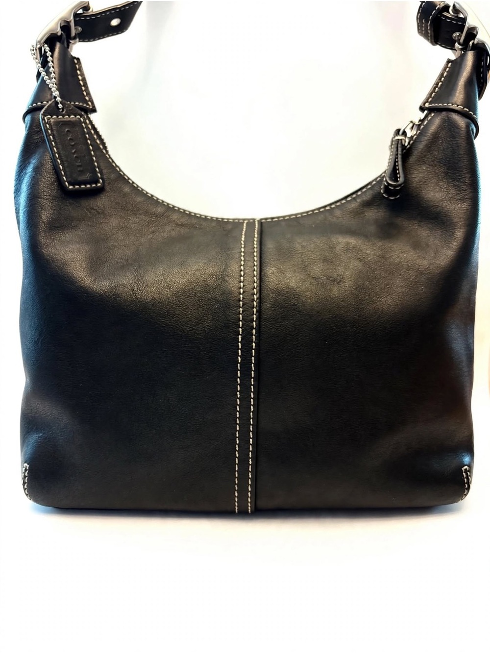 Coach Vintage Soho Mini Hobo 9566 Black Leather Y2K Shoulder Bag